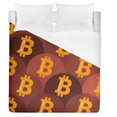 Cryptocurrency Bitcoin Digital Duvet Cover (queen Size)