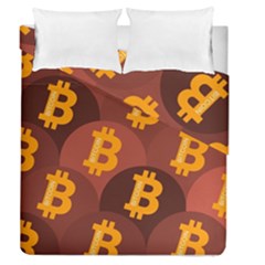 Cryptocurrency Bitcoin Digital Duvet Cover Double Side (queen Size)