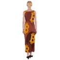 Cryptocurrency Bitcoin Digital Fitted Maxi Dress View2