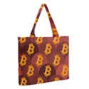 Cryptocurrency Bitcoin Digital Zipper Medium Tote Bag View2