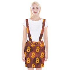 Cryptocurrency Bitcoin Digital Braces Suspender Skirt by HermanTelo