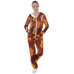 Cryptocurrency Bitcoin Digital Women s Tracksuit by HermanTelo