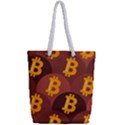 Cryptocurrency Bitcoin Digital Full Print Rope Handle Tote (Small) View2