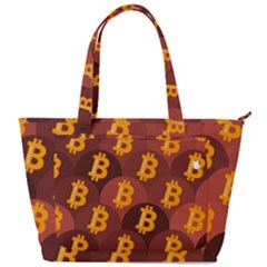 Cryptocurrency Bitcoin Digital Back Pocket Shoulder Bag  by HermanTelo