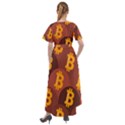 Cryptocurrency Bitcoin Digital Front Wrap High Low Dress View2