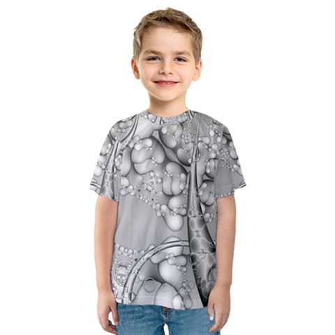 Illustrations Entwine Fractals Kids  Sport Mesh Tee by HermanTelo