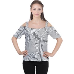 Illustrations Entwine Fractals Cutout Shoulder Tee