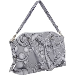 Illustrations Entwine Fractals Canvas Crossbody Bag by HermanTelo