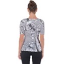 Illustrations Entwine Fractals Shoulder Cut Out Short Sleeve Top View2