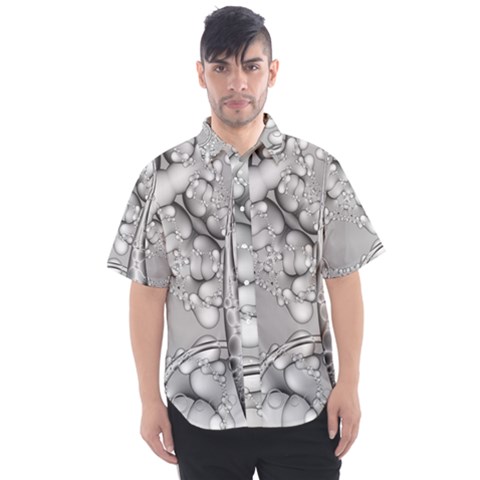 Illustrations Entwine Fractals Men s Short Sleeve Shirt by HermanTelo