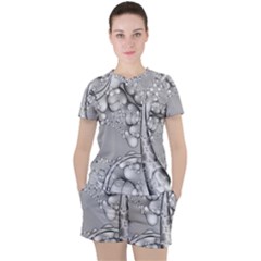 Illustrations Entwine Fractals Women s Tee And Shorts Set