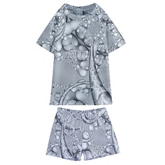 Illustrations Entwine Fractals Kids  Swim Tee And Shorts Set