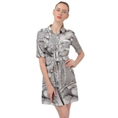 Illustrations Entwine Fractals Belted Shirt Dress