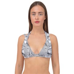 Illustrations Entwine Fractals Double Strap Halter Bikini Top by HermanTelo