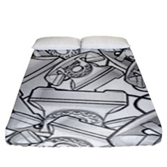 Phone Communication Technology Fitted Sheet (king Size)