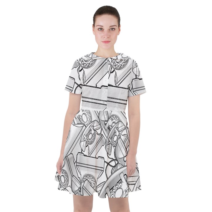 Phone Communication Technology Sailor Dress