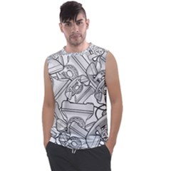 Phone Communication Technology Men s Regular Tank Top by HermanTelo