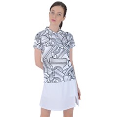 Phone Communication Technology Women s Polo Tee