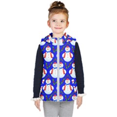 Seamless Snow Cool Kids  Hooded Puffer Vest