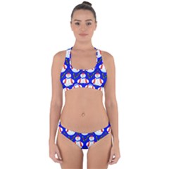 Seamless Snow Cool Cross Back Hipster Bikini Set by HermanTelo