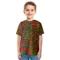 Background Pattern Texture Kids  Sport Mesh Tee