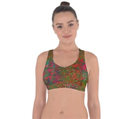 Background Pattern Texture Cross String Back Sports Bra