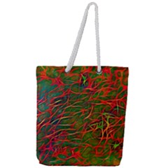 Background Pattern Texture Full Print Rope Handle Tote (large) by HermanTelo