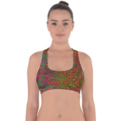 Background Pattern Texture Cross Back Hipster Bikini Top 