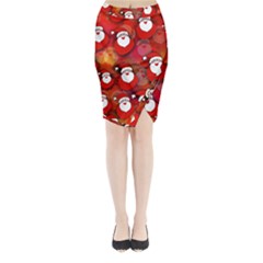 Santa Clause Midi Wrap Pencil Skirt