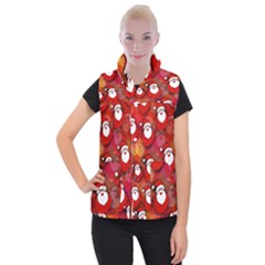 Santa Clause Women s Button Up Vest