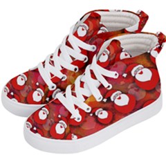 Santa Clause Kids  Hi-top Skate Sneakers by HermanTelo