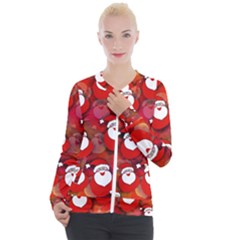 Santa Clause Casual Zip Up Jacket by HermanTelo