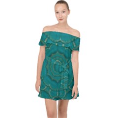 Over The Calm Sea Is The Most Beautiful Star Off Shoulder Chiffon Dress by pepitasart