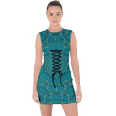 Over The Calm Sea Is The Most Beautiful Star Lace Up Front Bodycon Dress