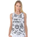 Christmas Seamless Pattern Doodle Style Women s Basketball Tank Top View1