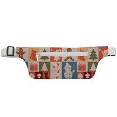 Cute Christmas Seamless Pattern Vector Active Waist Bag by Vaneshart