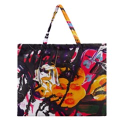 Consolation Before Battle 1 1 Zipper Large Tote Bag by bestdesignintheworld