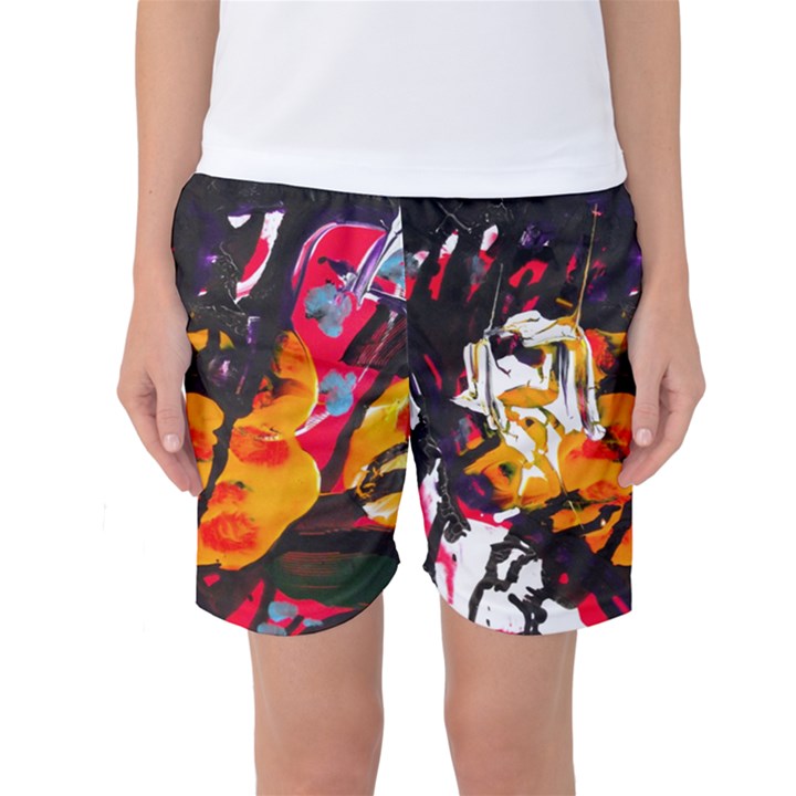 Consolation Before Battle 1 1 Women s Basketball Shorts