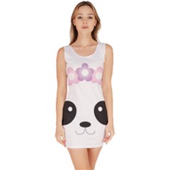 Panda Face Bodycon Dress by PhotoThisxyz