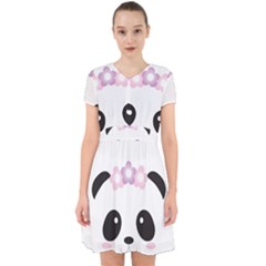 Panda Face Adorable In Chiffon Dress by PhotoThisxyz