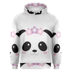 Panda Face Men s Overhead Hoodie