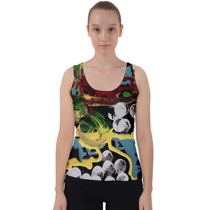 York 1 4 Velvet Tank Top