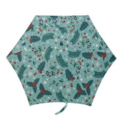 Seamless Pattern With Berries Leaves Mini Folding Umbrellas by Vaneshart