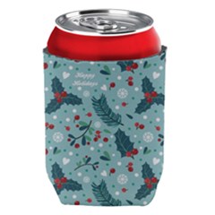 Seamless Pattern With Berries Leaves Can Holder