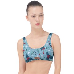 Seamless Pattern With Berries Leaves The Little Details Bikini Top