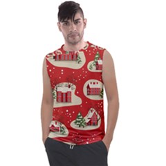 Christmas New Year Seamless Pattern Men s Regular Tank Top by Vaneshart