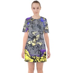 Motion And Emotion 1 1 Sixties Short Sleeve Mini Dress