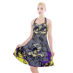 Motion And Emotion 1 1 Halter Party Swing Dress  by bestdesignintheworld