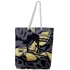 Motion And Emotion 1 2 Full Print Rope Handle Tote (large) by bestdesignintheworld