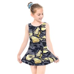 Motion And Emotion 1 2 Kids  Skater Dress Swimsuit by bestdesignintheworld